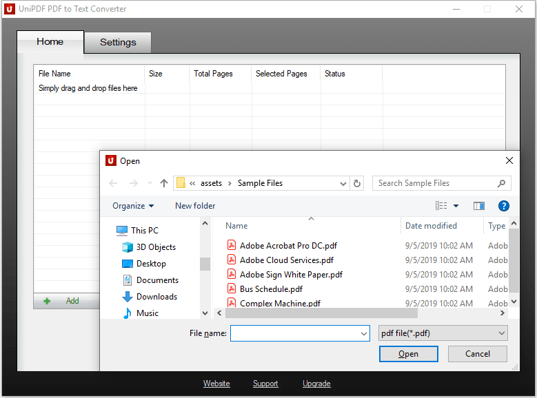Windows 8 UniPDF PDF to Text Converter full